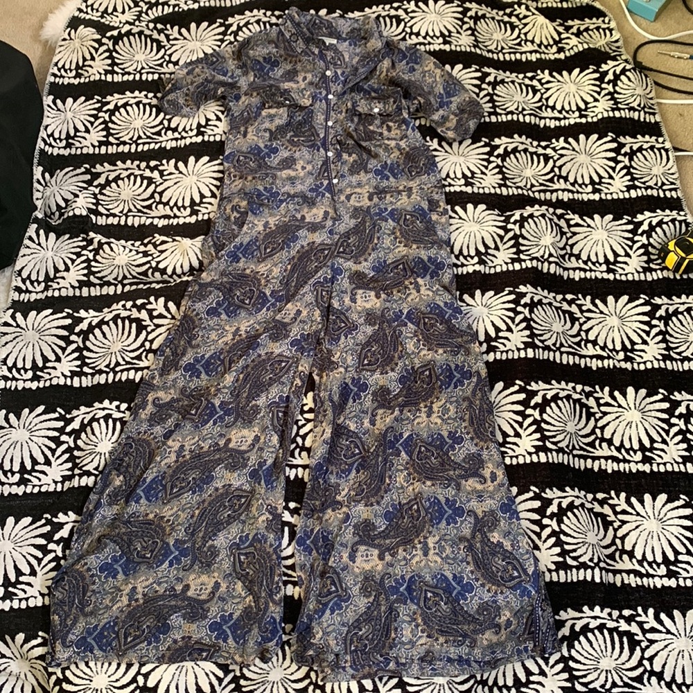 Silky paisley jumpsuit